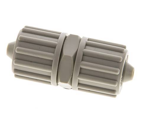 12x6mm Pp Rechte Knelfitting 10bar Kunststof en Polyamide