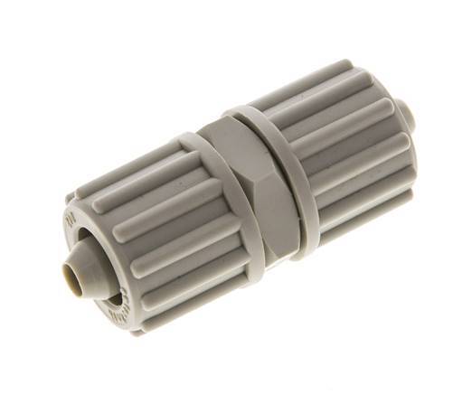 12x6mm Pp Rechte Knelfitting 10bar Kunststof en Polyamide