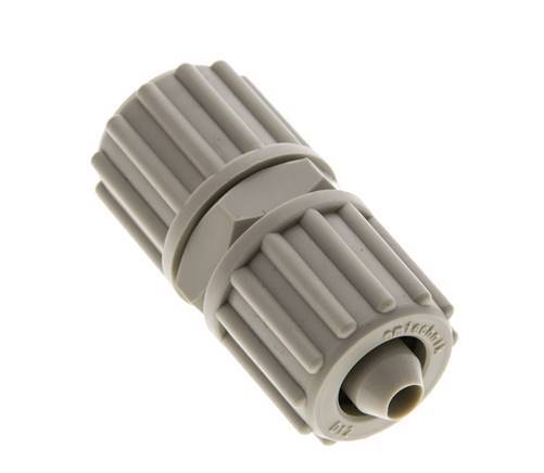 12x6mm Pp Rechte Knelfitting 10bar Kunststof en Polyamide