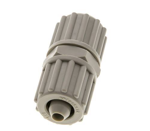12x6mm Pp Rechte Knelfitting 10bar Kunststof en Polyamide