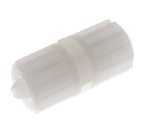 12x6mm Pvdf Rechte Knelfitting 10bar Kunststof en Polyamide