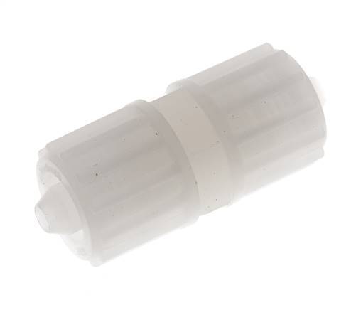 12x6mm Pvdf Rechte Knelfitting 10bar Kunststof en Polyamide