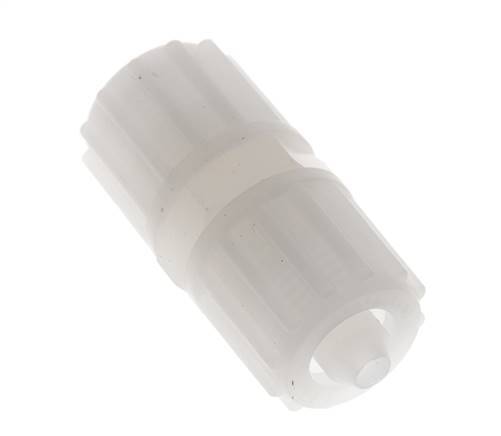 12x6mm Pvdf Rechte Knelfitting 10bar Kunststof en Polyamide