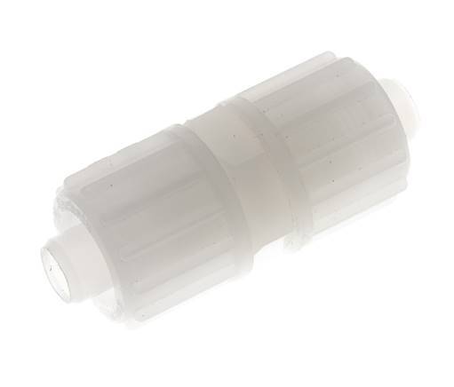 16x10mm Pvdf Rechte Knelfitting 10bar Kunststof en Polyamide