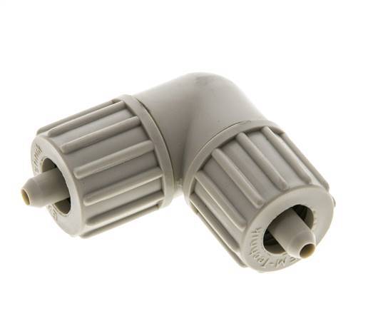 10x4mm Pp L-Vorm Knelfitting 10bar Kunststof en Polyamide