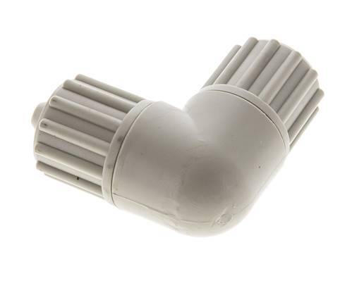 12x6mm Pp L-Vorm Knelfitting 10bar Kunststof en Polyamide