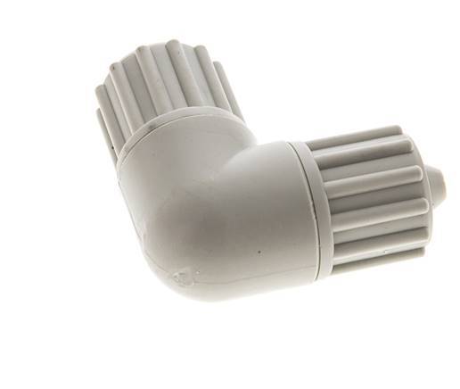 12x6mm Pp L-Vorm Knelfitting 10bar Kunststof en Polyamide