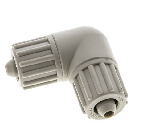 12x6mm Pp L-Vorm Knelfitting 10bar Kunststof en Polyamide