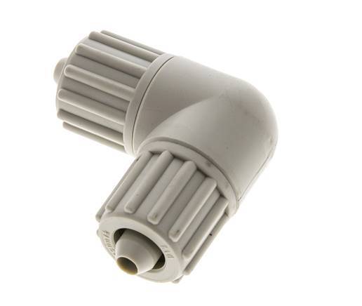 12x6mm Pp L-Vorm Knelfitting 10bar Kunststof en Polyamide