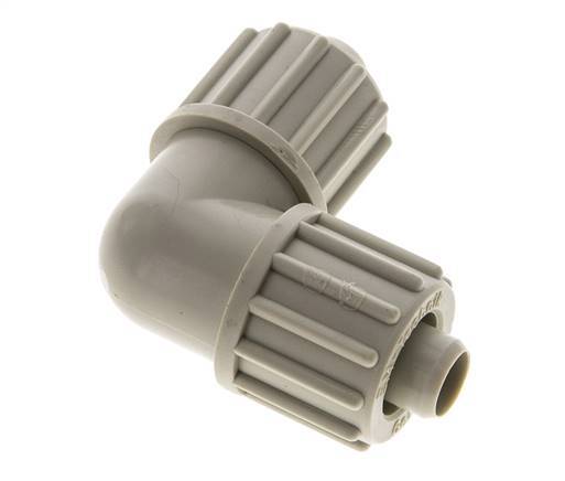 16x10mm Pp L-Vorm Knelfitting 10bar Kunststof en Polyamide