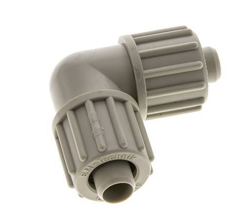 16x10mm Pp L-Vorm Knelfitting 10bar Kunststof en Polyamide