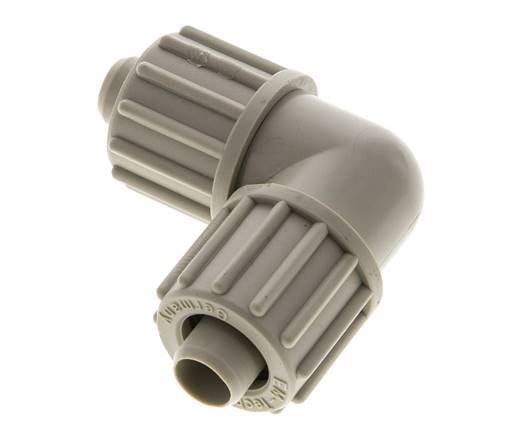 16x10mm Pp L-Vorm Knelfitting 10bar Kunststof en Polyamide