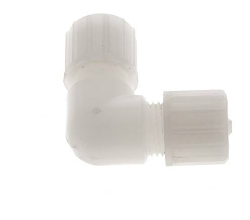 10x4mm Pvdf L-Vorm Knelfitting 10bar Kunststof en Polyamide