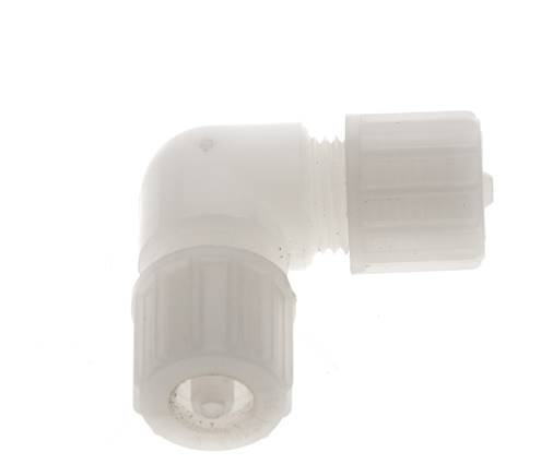 10x4mm Pvdf L-Vorm Knelfitting 10bar Kunststof en Polyamide