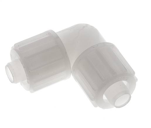 16x10mm Pvdf L-Vorm Knelfitting 10bar Kunststof en Polyamide