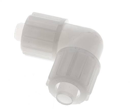 16x10mm Pvdf L-Vorm Knelfitting 10bar Kunststof en Polyamide