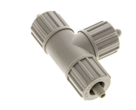 10x4mm Pp T-stuk Knelfitting 10bar Kunststof en Polyamide