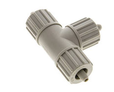 10x4mm Pp T-stuk Knelfitting 10bar Kunststof en Polyamide
