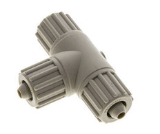 12x6mm Pp T-stuk Knelfitting 10bar Kunststof en Polyamide