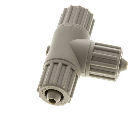 12x6mm Pp T-stuk Knelfitting 10bar Kunststof en Polyamide