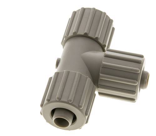 15x9mm Pp T-stuk Knelfitting 10bar Kunststof en Polyamide