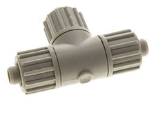 16x10mm Pp T-stuk Knelfitting 10bar Kunststof en Polyamide