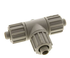 16x10mm Pp T-stuk Knelfitting 10bar Kunststof en Polyamide