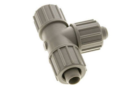 20x13mm Pp T-stuk Knelfitting 10bar Kunststof en Polyamide