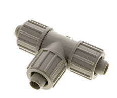20x13mm Pp T-stuk Knelfitting 10bar Kunststof en Polyamide