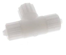 12x6mm Pvdf T-stuk Knelfitting 10bar Kunststof en Polyamide