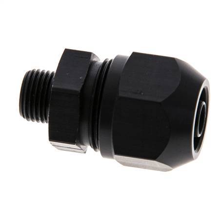 9x6mm & G1/8'' Aluminium Rechte Knelfitting Buitendraad 10bar Kunststof en Polyamide