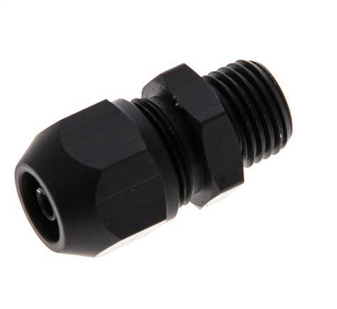 7x4mm & G1/4'' Aluminium Rechte Knelfitting Buitendraad 10bar Kunststof en Polyamide