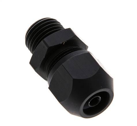 7x4mm & G1/4'' Aluminium Rechte Knelfitting Buitendraad 10bar Kunststof en Polyamide