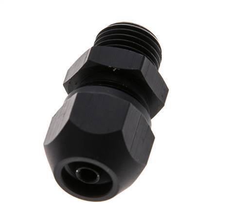 7x4mm & G1/4'' Aluminium Rechte Knelfitting Buitendraad 10bar Kunststof en Polyamide