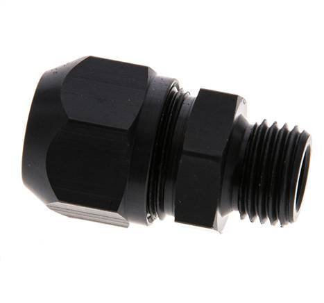 9x6mm & G1/4'' Aluminum Straight Compression Fitting with Male Threads 10 bar PVC and PA