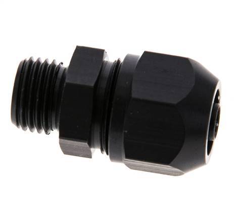 9x6mm & G1/4'' Aluminium Rechte Knelfitting Buitendraad 10bar Kunststof en Polyamide