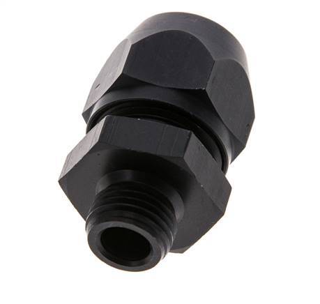 12x9mm & G1/4'' Aluminium Rechte Knelfitting Buitendraad 10bar Kunststof en Polyamide
