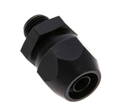 12x9mm & G1/4'' Aluminium Rechte Knelfitting Buitendraad 10bar Kunststof en Polyamide