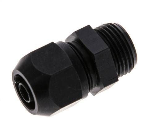 9x6mm & G3/8'' Aluminium Rechte Knelfitting Buitendraad 10bar Kunststof en Polyamide