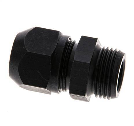 9x6mm & G3/8'' Aluminum Straight Compression Fitting with Male Threads 10 bar PVC and PA