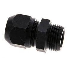 9x6mm & G3/8'' Aluminum Straight Compression Fitting with Male Threads 10 bar PVC and PA