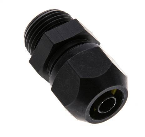 9x6mm & G3/8'' Aluminium Rechte Knelfitting Buitendraad 10bar Kunststof en Polyamide