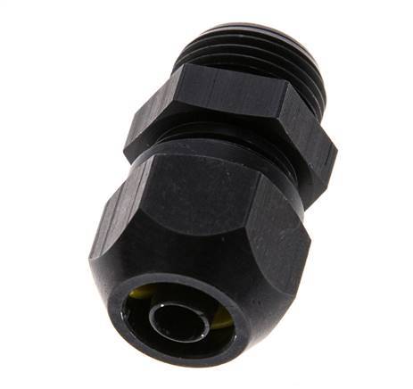 9x6mm & G3/8'' Aluminium Rechte Knelfitting Buitendraad 10bar Kunststof en Polyamide