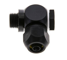 9x6mm & G1/4'' Aluminum Elbow Compression Fitting with Male Threads 10 bar PVC and PA