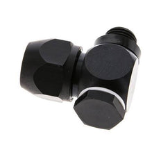 12x9mm & G1/4'' Aluminum Elbow Compression Fitting with Male Threads 10 bar PVC and PA