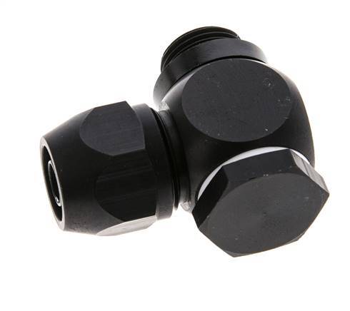 12x9mm & G3/8'' Aluminium L-Vorm Knelfitting Buitendraad 10bar Kunststof en Polyamide