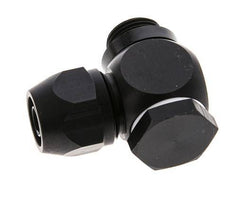 12x9mm & G3/8'' Aluminium L-Vorm Knelfitting Buitendraad 10bar Kunststof en Polyamide