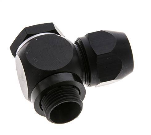 12x9mm & G3/8'' Aluminium L-Vorm Knelfitting Buitendraad 10bar Kunststof en Polyamide