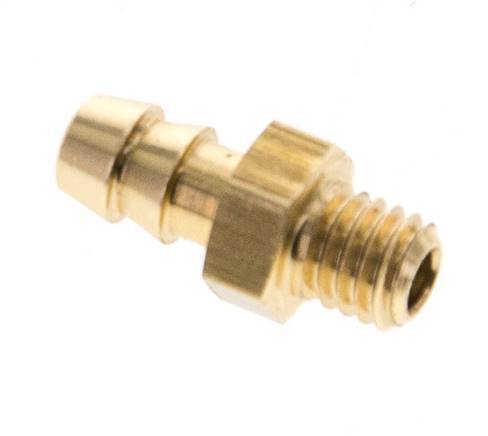 4 mm & M5 Messing Slangpilaar Buitendraad [10 Stuks]