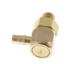 3 mm & M5 Messing L-Slangpilaar Met Buitendraad NBR Afdichting Draaibaar [2 Stuks]